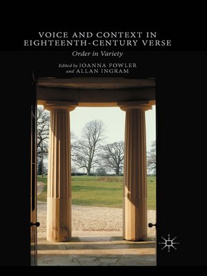 cover image of Voice and Context in Eighteenth-Century Verse